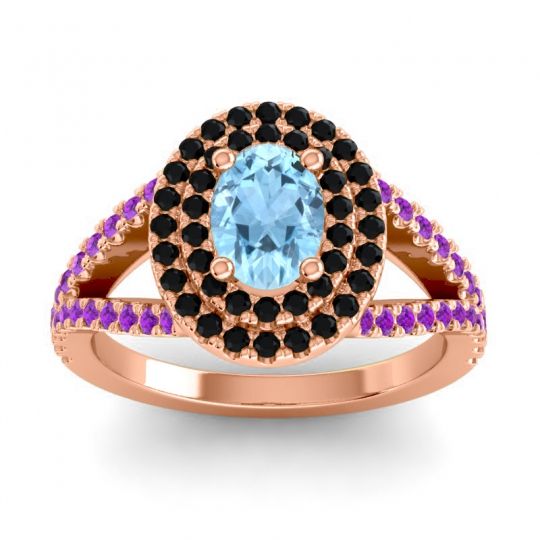 Ornate Oval Halo Dhala Ring