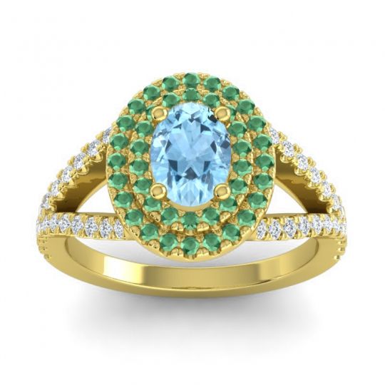 Ornate Oval Halo Dhala Ring