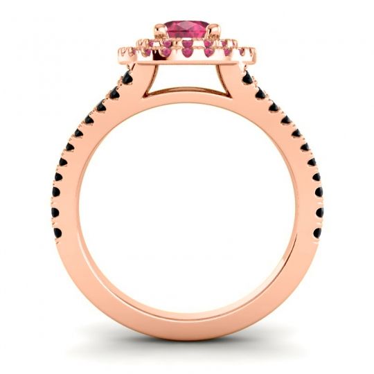 Ornate Oval Halo Dhala Ring