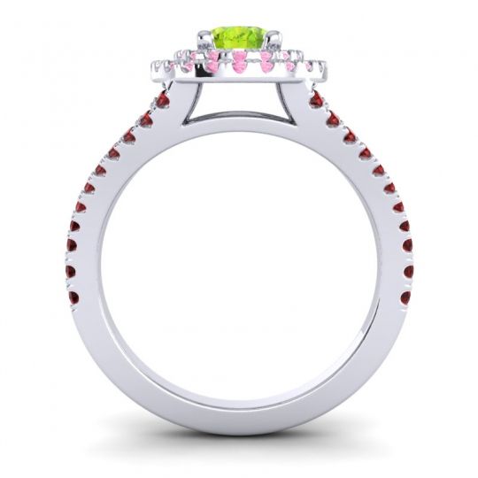Ornate Oval Halo Dhala Ring