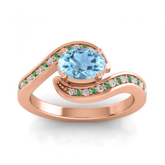 Bypass Oval Pave Phala Ring