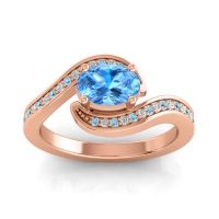 Bypass Oval Pave Phala Ring