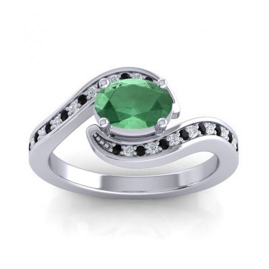 Bypass Oval Pave Phala Ring