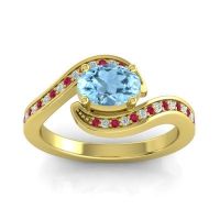 Bypass Oval Pave Phala Ring