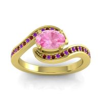 Bypass Oval Pave Phala Ring