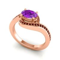 Bypass Oval Pave Phala Ring