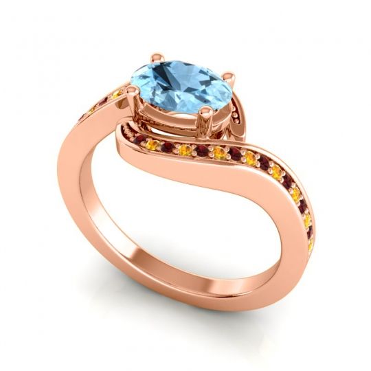 Bypass Oval Pave Phala Ring