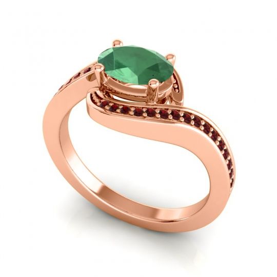 Bypass Oval Pave Phala Ring