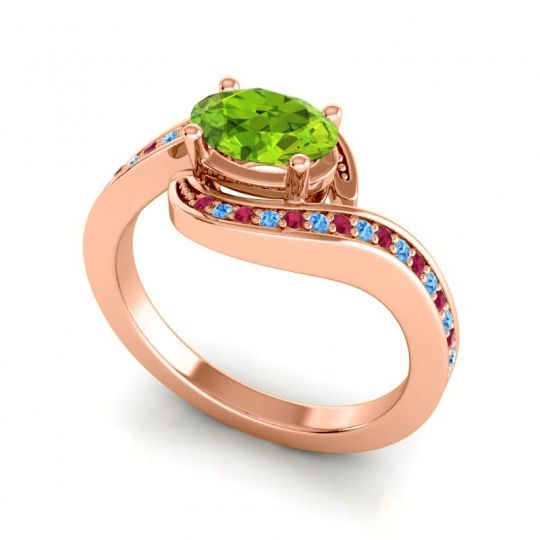 Bypass Oval Pave Phala Ring