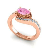 Bypass Oval Pave Phala Ring