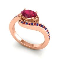 Bypass Oval Pave Phala Ring