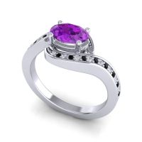 Bypass Oval Pave Phala Ring