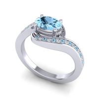 Bypass Oval Pave Phala Ring