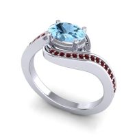 Bypass Oval Pave Phala Ring