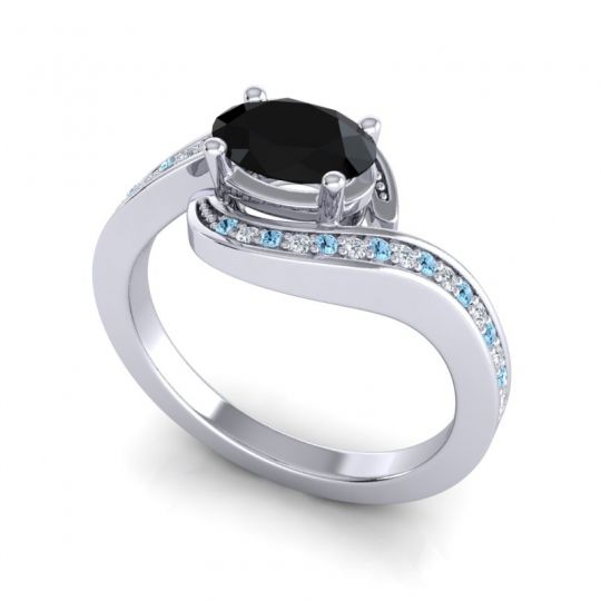 Bypass Oval Pave Phala Ring