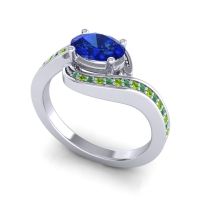 Bypass Oval Pave Phala Ring