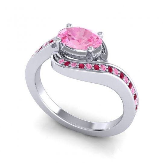 Bypass Oval Pave Phala Ring