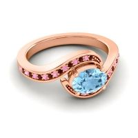 Bypass Oval Pave Phala Ring