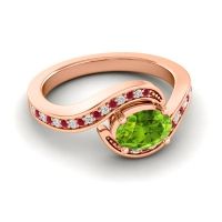 Bypass Oval Pave Phala Ring