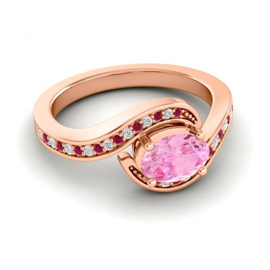 Bypass Oval Pave Phala Ring