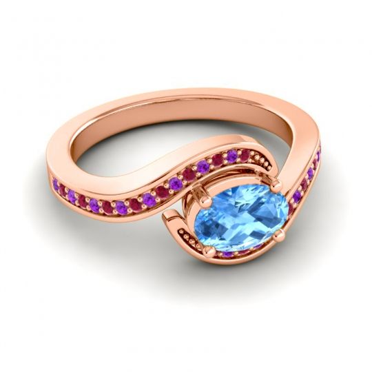 Bypass Oval Pave Phala Ring