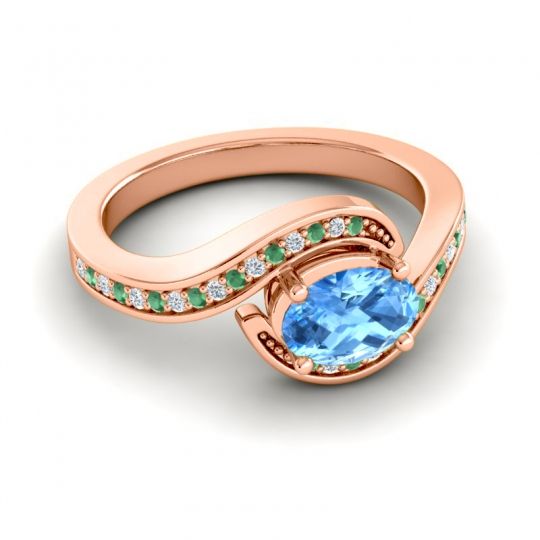 Bypass Oval Pave Phala Ring