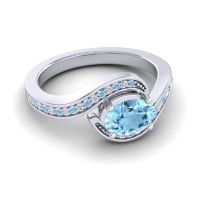 Bypass Oval Pave Phala Ring