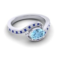 Bypass Oval Pave Phala Ring