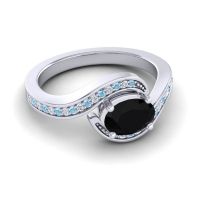 Bypass Oval Pave Phala Ring