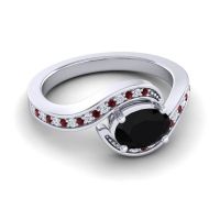 Bypass Oval Pave Phala Ring