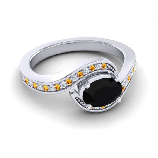 Bypass Oval Pave Phala Ring
