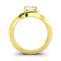 Bypass Oval Pave Phala Ring