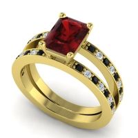 Emerald Cut Yamala Ring