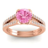 Cathedral Pave Mustika Ring, 7mm