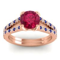 Cathedral Pave Mustika Ring, 7mm