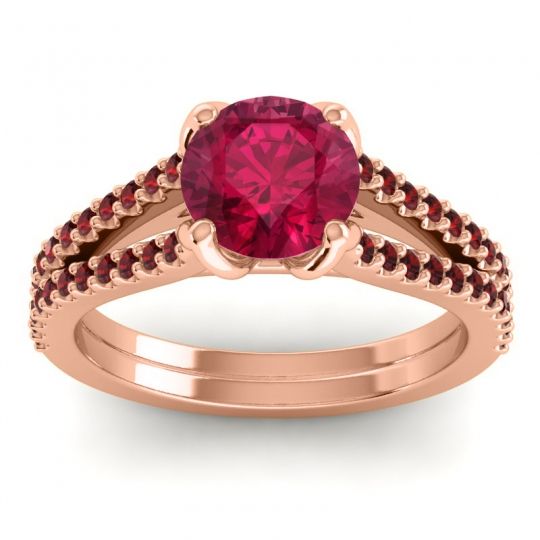 Cathedral Pave Mustika Ring, 7mm