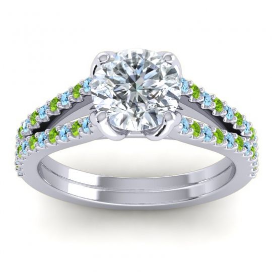 Cathedral Pave Mustika Ring, 7mm