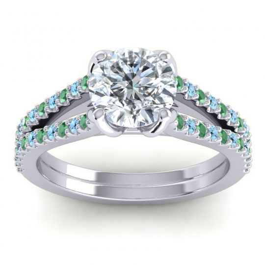 Cathedral Pave Mustika Ring, 7mm