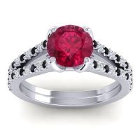 Cathedral Pave Mustika Ring, 7mm