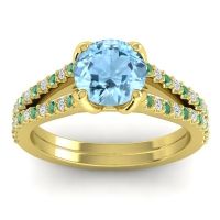 Cathedral Pave Mustika Ring, 7mm