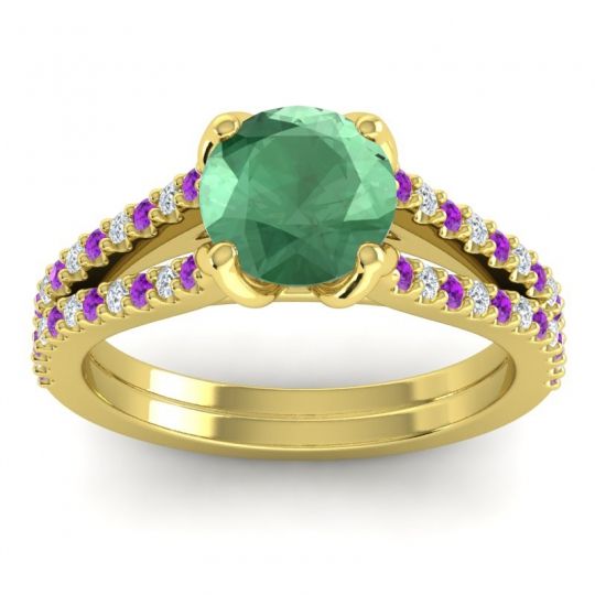 Cathedral Pave Mustika Ring, 7mm