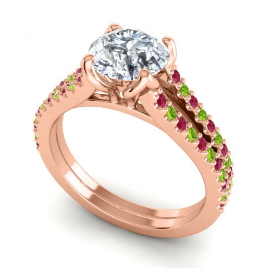 Cathedral Pave Mustika Ring, 7mm