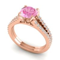 Cathedral Pave Mustika Ring, 7mm