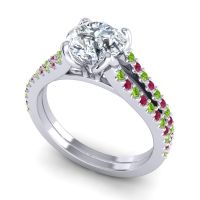 Cathedral Pave Mustika Ring, 7mm