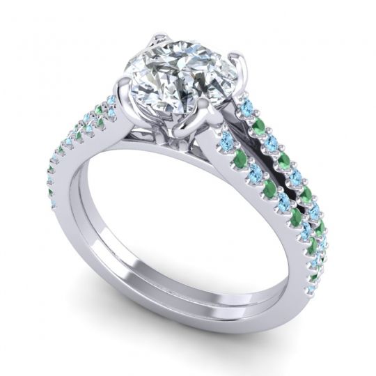 Cathedral Pave Mustika Ring, 7mm