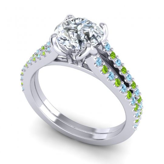 Cathedral Pave Mustika Ring, 7mm