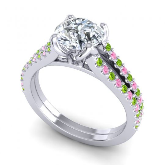 Cathedral Pave Mustika Ring, 7mm