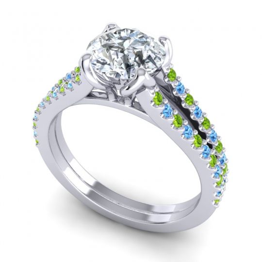 Cathedral Pave Mustika Ring, 7mm