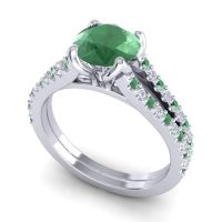 Cathedral Pave Mustika Ring, 7mm