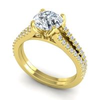 Cathedral Pave Mustika Ring, 7mm